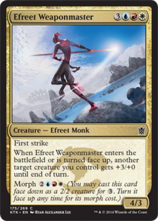 Efreet Weaponmaster | Khans of Tarkir