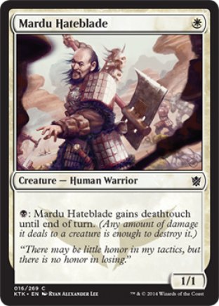 Mardu Hateblade | Khans of Tarkir