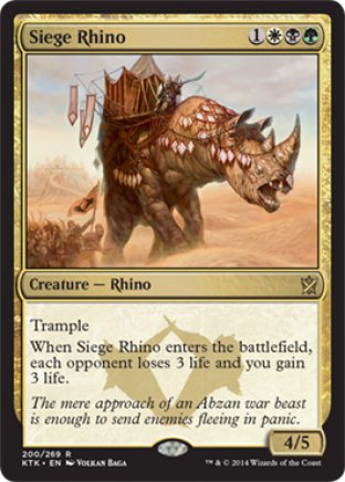 Siege Rhino | Khans of Tarkir