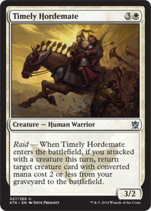 Timely Hordemate | Khans of Tarkir