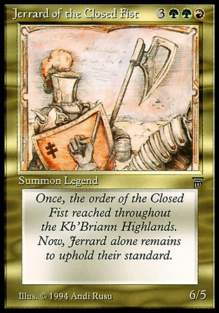 Jerrard of the Closed Fist | Legends