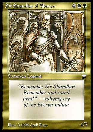 Sir Shandlar of Eberyn | Legends