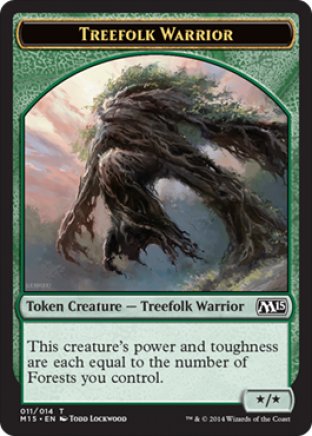 Treefolk Warrior token | M15