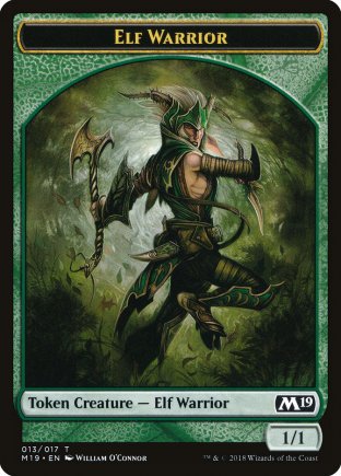 Elf Warrior token | M19