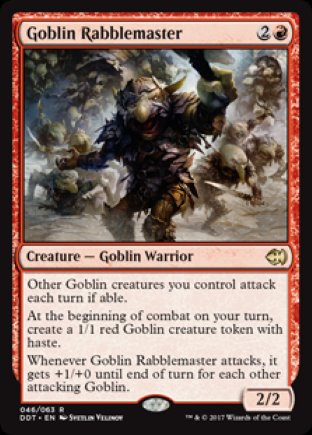 Goblin Rabblemaster | Merfolk vs Goblins