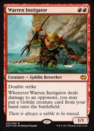 Warren Instigator | Merfolk vs Goblins
