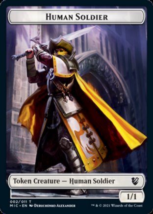 Human Soldier token | Midnight Hunt Commander
