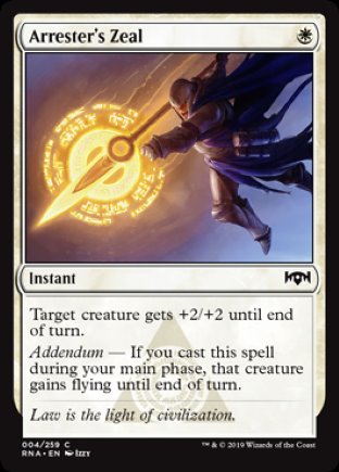 Arrester’s Zeal | Ravnica Allegiance