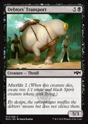 Debtors’ Transport | Ravnica Allegiance