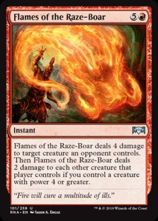 Flames of the Raze-Boar | Ravnica Allegiance