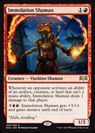 Immolation Shaman | Ravnica Allegiance