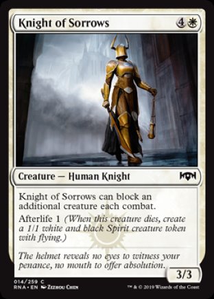 Knight of Sorrows | Ravnica Allegiance