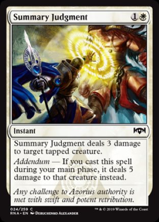 Summary Judgment | Ravnica Allegiance