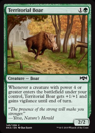 Territorial Boar | Ravnica Allegiance