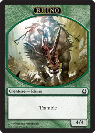 Rhino token | Return to Ravnica