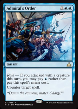 Admiral’s Order | Rivals of Ixalan