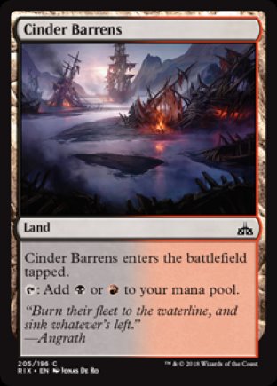 Cinder Barrens | Rivals of Ixalan