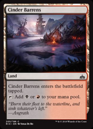 Cinder Barrens | Rivals of Ixalan