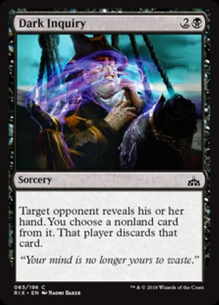 Dark Inquiry | Rivals of Ixalan