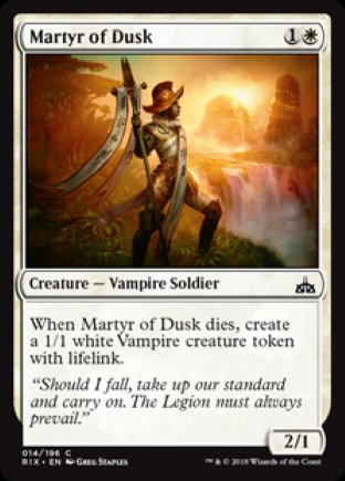 Martyr of Dusk | Rivals of Ixalan