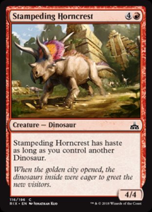 Stampeding Horncrest | Rivals of Ixalan