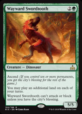 Wayward Swordtooth | Rivals of Ixalan