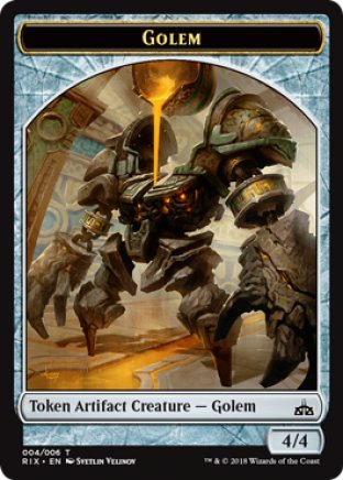 Golem token | Rivals of Ixalan