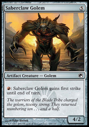 Saberclaw Golem | Scars of Mirrodin