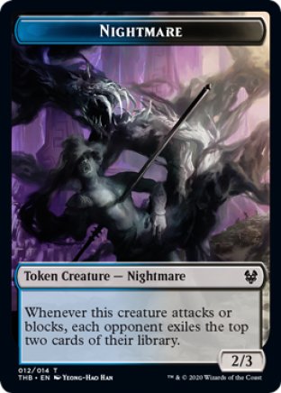 Nightmare token | Theros Beyond Death