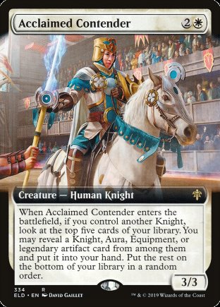 Acclaimed Contender | Throne of Eldraine (EA)