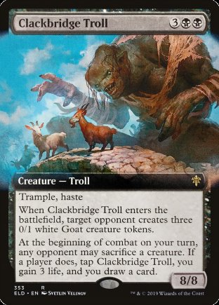 Clackbridge Troll | Throne of Eldraine