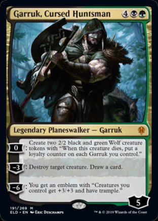 Garruk, Cursed Huntsman | Throne of Eldraine