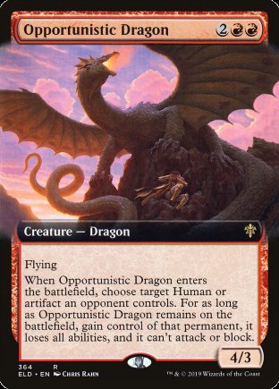 Opportunistic Dragon | Throne of Eldraine