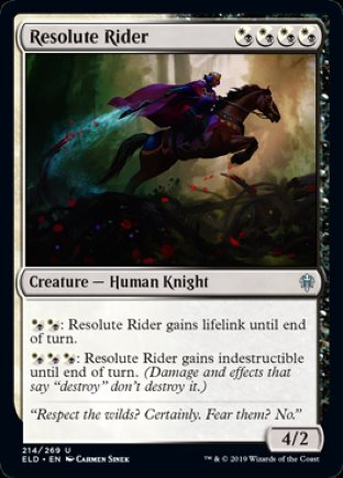 Resolute Rider | Throne of Eldraine