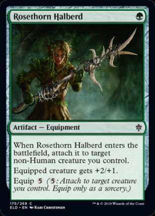 Rosethorn Halberd | Throne of Eldraine
