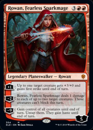 Rowan, Fearless Sparkmage | Throne of Eldraine