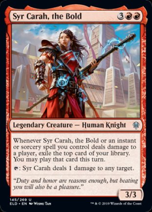 Syr Carah, the Bold | Throne of Eldraine