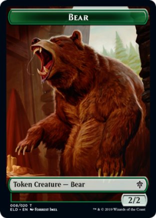 Bear token | Throne of Eldraine