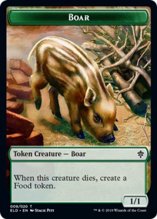 Boar token | Throne of Eldraine