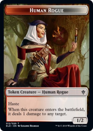 Human Rogue token | Throne of Eldraine