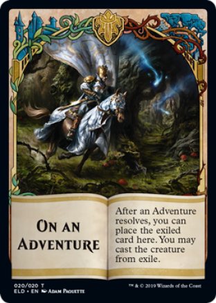 On an Adventure token | Throne of Eldraine