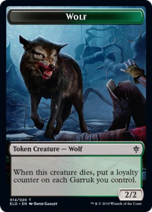 Wolf token | Throne of Eldraine