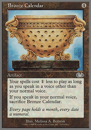 Bronze Calendar | Unglued
