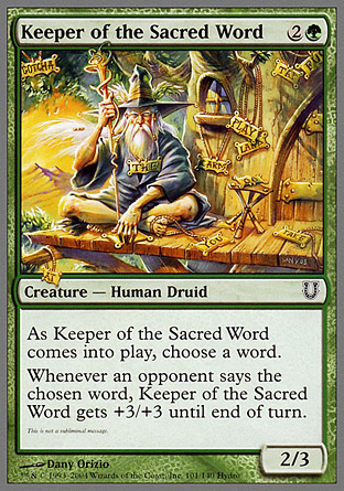 Keeper of the Sacred Word | Unhinged