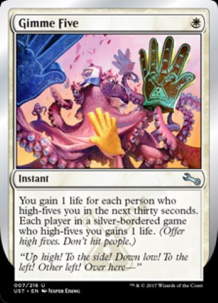 Gimme Five | Unstable