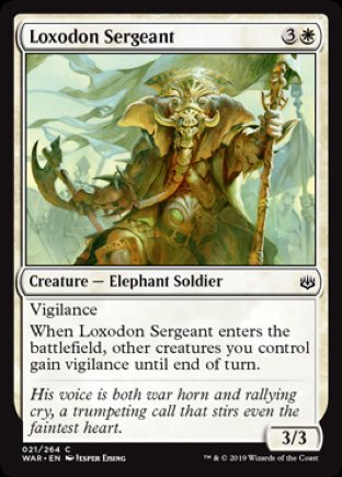 Loxodon Sergeant | War of the Spark