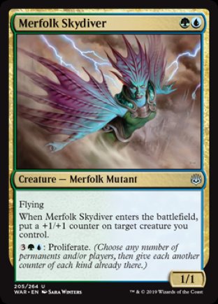 Merfolk Skydiver | War of the Spark