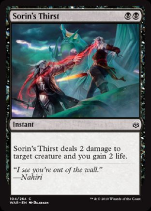 Sorin’s Thirst | War of the Spark