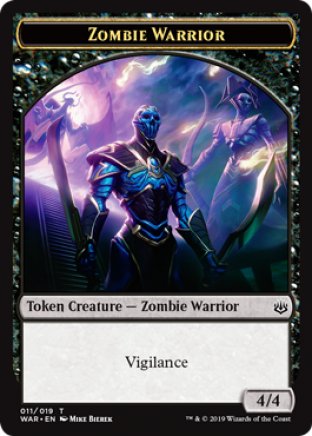 Zombie Warrior token | War of the Spark