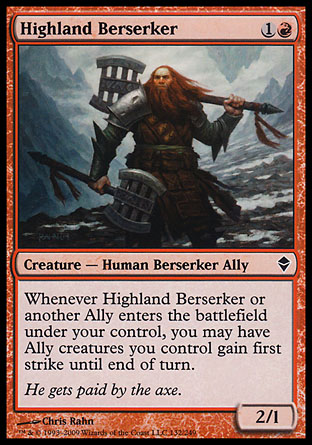 Highland Berserker | Zendikar